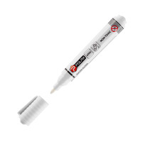Marker pisak permanentny, biały Polax 4 mm (49-006)