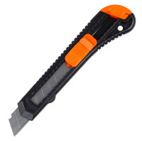 Nóż budowlany plastikowy Polax, 18 mm z ostrzem segmentowym (23-001)
